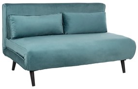 Καναπές - Κρεβάτι Asma 2θέσιος Βελούδο Μέντα 140x80x77Y εκ. 140x80x77 εκ.