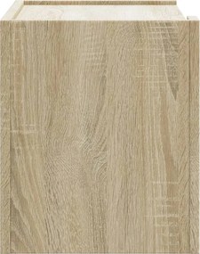 vidaXL Κομοδίνα Επιτοίχιο Sonoma Δρυς 45x30x35 εκ.