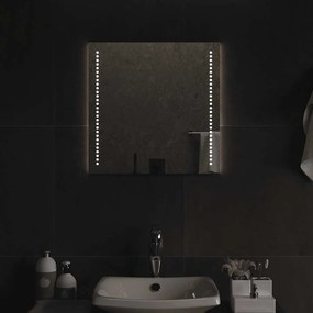 vidaXL Καθρέφτης Μπάνιου με LED 50x50 εκ.