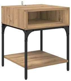 vidaXL Κομοδίνο 2 pcs Artisan Oak 40 x 40 x 50 cm Επεξεργασμένο ξύλο