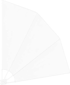 vidaXL Αδιάφανο σκίαστρο μπαλκονιού Λευκό 140 x 140 cm Πολυεστέρας