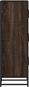 vidaXL Highboard καφέ δρυς Κατασκευασμένο ξύλο και μέταλλο