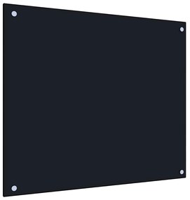 vidaXL Πλάτη Κουζίνας Μαύρη 70 x 60 εκ. από Ψημένο Γυαλί
