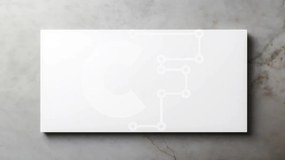 Intra Συλλεκτικό Ξύλινο Παζλ Plywood  4mm - Κενή Λευκή Βίβλος για μαρμάρινη επιφάνεια Σε Ξύλινο Κουτί - Διαστάσεις Puzzle: 10x10 cm – 25 κομμάτια