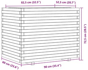 ΖΑΡΝΤΙΝΙΕΡΑ ΚΗΠΟΥ 90X60X72,5 ΕΚ. ΑΠΟ ΜΑΣΙΦ ΞΥΛΟ ΨΕΥΔΟΤΣΟΥΓΚΑΣ 3282607