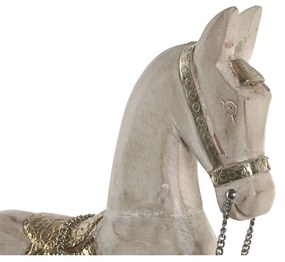 Διακοσμητική Φιγούρα Home ESPRIT Ασημί Φυσικό Άλογο 53 X 10 X 60 CM