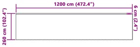 vidaXL Κουρτίνες με κουρτίνες Floral Λευκό Πολυεστέρας