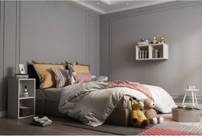 Stewehome Ράφι τοίχου με βιβλιοθήκη μοντέρνου στιλ Λευκό 30x30x30 cm