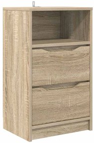 vidaXL Κομοδίνο Δρύς Sonoma 40 x 30 x 467 εκ Επεξεργασμένο ξύλο