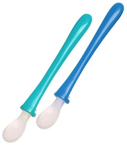 Κουταλάκια Βρεφικά Σιλικόνης (Σετ 2τμχ) 821B Blue Primamma 2 τμχ Silicone