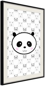 Αφίσα - Panda and Friends - 20x30 - Μαύρο - Με πασπαρτού