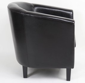 Πολυθρόνα ArteLibre FIORELLA Καφέ PU 73x69x75cm