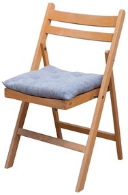 Μαξιλάρι Καρέκλας 584 40x40 3-Blue Viopros 100% Βαμβάκι
