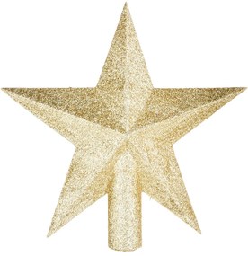 Χριστουγεννιάτικη Κορυφή Δέντρου 22εκ. A-S Glitter Gold 184431