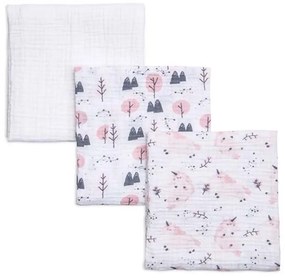 Μουσελίνες (Σετ 3τμχ) Unicorn Multi Funna Baby 75x110cm 100% Βαμβάκι