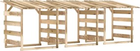 vidaXL Πέργκολες με Οροφή 3 τεμ. 100x90x100 εκ. από Εμποτισμένο Πεύκο