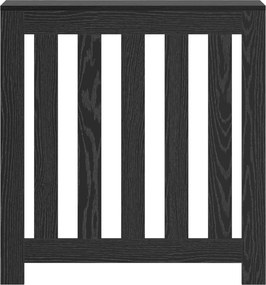 vidaXL Καπάκι Καλοριφέρ Μαύρη Δρυς 78 x 20 x 82 cm Επεξεργασμένο Ξύλο