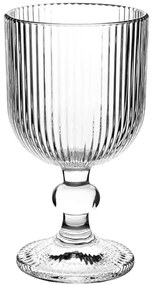 Ποτήρια Κρασιού Κολωνάτα (Σετ 6Τμχ) 8437-02 235ml Clear Ankor Γυαλί