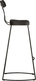 vidaXL Bar Stools 2 τεμάχια Μαύρο 49x43x103 cm Στερεό ξύλο Mango