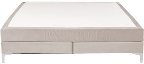 Κρεβάτι Boxspring Bed Benito Chenille Μπεζ  160x200x54εκ. - Μπεζ
