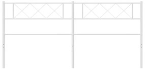 vidaXL Ανταλλακτικό κεφαλάρι Λευκό 193 εκ. Μεταλλικό