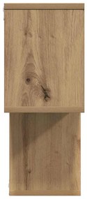 vidaXL Ράφι τοίχου artisan δρυς 100 x 20 x 53 εκ Επεξεργασμένο ξύλο