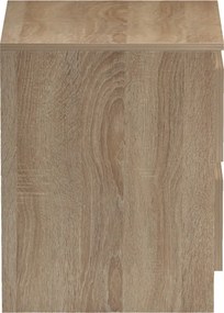 Κομοδίνο Verena pakoworld sonoma-λευκό 40x40x50εκ