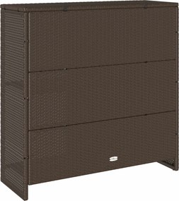 vidaXL Ντουλάπι αποθήκευσης με ράφι Καφέ 100 x 36 x 102 εκ Ρατάν