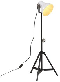vidaXL Φωτιστικό Δαπέδου 25 W Λευκό 35x35x65/95 εκ. Ε27