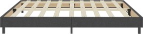 vidaXL Πλαίσιο Κρεβατιού Boxspring Γκρι 200 x 200 εκ. Υφασμάτινο