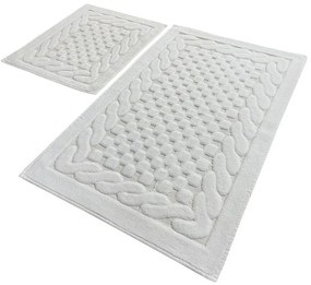 Πατάκια Μπάνιου Bambi 351ALS2134 (Σετ 2τμχ) Ecru L'essentiel Maison 60x100cm 100% Βαμβάκι