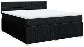 ΚΡΕΒΑΤΙ BOXSPRING ΜΕ ΣΤΡΩΜΑ ΜΑΥΡΟ 180X200 ΕΚ. ΥΦΑΣΜΑΤΙΝΟ 3289837