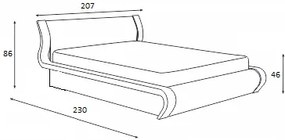 Κρεβάτι ξύλινο SENSE 180x200 DIOMMI 45-770