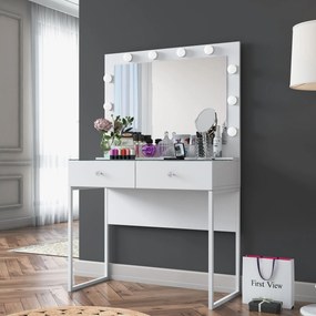 Τουαλέτα Μακιγιάζ Λευκό BUCLEVA 90x40x141.8