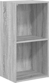 vidaXL Βιβλιοθήκη Γκρι Sonoma 40x30x77 εκ. από Επεξεργασμένο Ξύλο