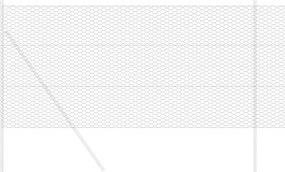 vidaXL Φράχτης Εξαγώνου Γκρι 1 x 10 m PVC