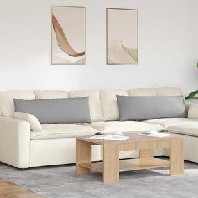 vidaXL Μαξιλάρι Καναπέ 2 pcs Σκίουρος Γκρί 120 x 40 cm ύφασμα