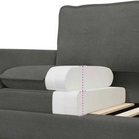 vidaXL Σετ Καναπέ 2 pcs Σκούρο Γκρι Ύφασμα