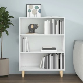 vidaXL Ντουλάπι Γυαλιστερό Λευκό 69,5x32,5x90 εκ. Επεξεργασμένο Ξύλο