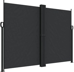 vidaXL Σκίαστρο Πλαϊνό Συρόμενο Μαύρο 180 x 1200 εκ.