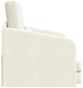 vidaXL Κρεβάτι καναπές Κρεμ 65 x 80 x 83 εκ. Βελούδο