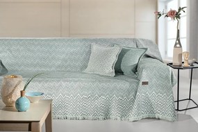 Ριχτάρι Τετραθέσιος Polycotton Chenille Marvin Ocean 180x350εκ. Guy Laroche