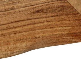 vidaXL Καθρέφτης Μακιγιάζ 50 x 50 εκ. από Μασίφ Ξύλο Ακακίας