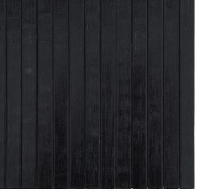 vidaXL Χαλί Ορθογώνιο Μαύρο 100 x 300 εκ. Μπαμπού