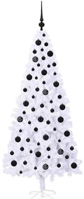 vidaXL Τεχνητό Χριστουγεννιάτικο Δέντρο Λευκό 180 cm PVC και Ατσάλι