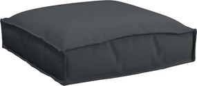 vidaXL Μαξιλάρι 4 pcs Μαύρο 40 x 40 x 8 εκ. Ύφασμα Όξφορντ
