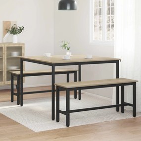 vidaXL Τραπεζαρίες 110 x 110 x 75 cm ΜΕΤΑΛΛΟ