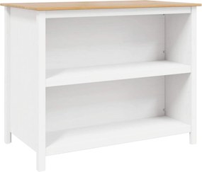 vidaXL Νησιά Κουζίνας HILL Λευκός 112 x 66 x 90 εκ Στερεό πεύκο