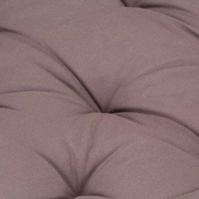 vidaXL Μαξιλάρα Δαπέδου / Παλέτας Taupe 120 x 80 x 10 εκ. Βαμβακερή