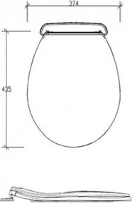 Tema Monaco Universal Thermoplast 42100 - Κάλυμμα Λεκάνης